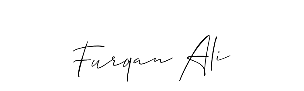 if you are searching for the best signature style for your name Furqan Ali. so please give up your signature search. here we have designed multiple signature styles  using Allison_Script. Furqan Ali signature style 2 images and pictures png