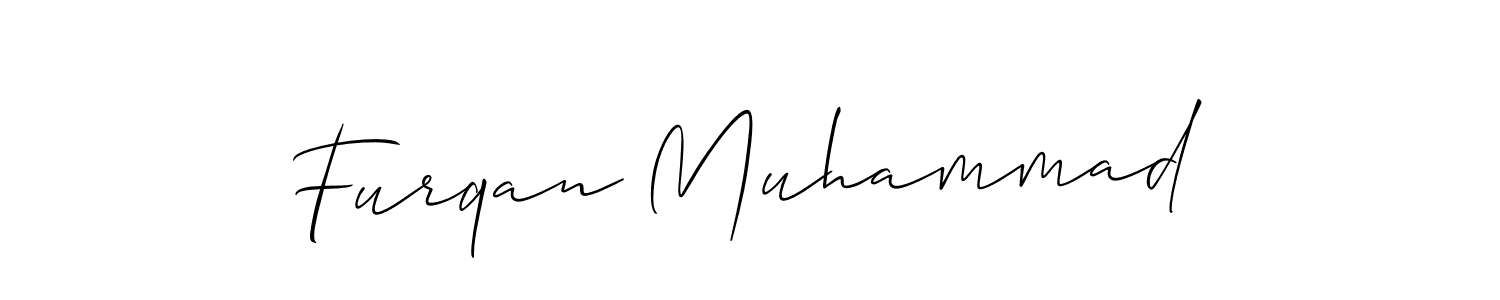 Furqan Muhammad stylish signature style. Best Handwritten Sign (Allison_Script) for my name. Handwritten Signature Collection Ideas for my name Furqan Muhammad. Furqan Muhammad signature style 2 images and pictures png