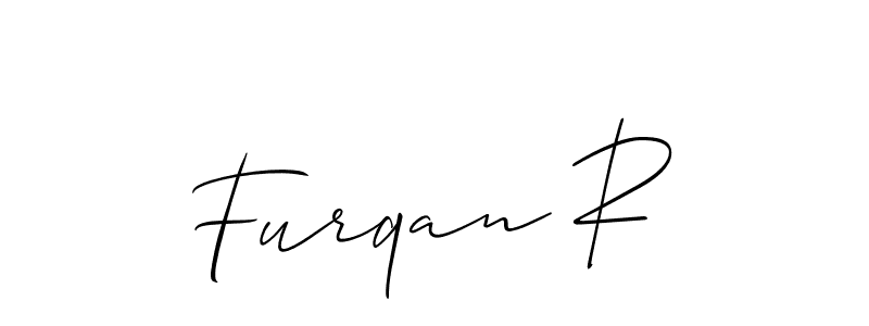 Make a beautiful signature design for name Furqan R. Use this online signature maker to create a handwritten signature for free. Furqan R signature style 2 images and pictures png