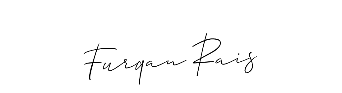 Furqan Rais stylish signature style. Best Handwritten Sign (Allison_Script) for my name. Handwritten Signature Collection Ideas for my name Furqan Rais. Furqan Rais signature style 2 images and pictures png