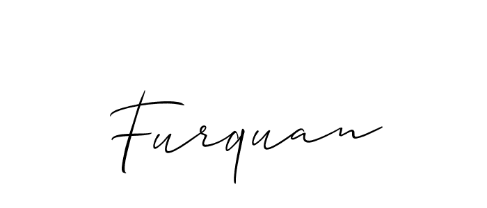 if you are searching for the best signature style for your name Furquan. so please give up your signature search. here we have designed multiple signature styles  using Allison_Script. Furquan signature style 2 images and pictures png
