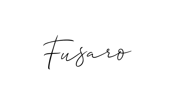 You should practise on your own different ways (Allison_Script) to write your name (Fusaro) in signature. don't let someone else do it for you. Fusaro signature style 2 images and pictures png