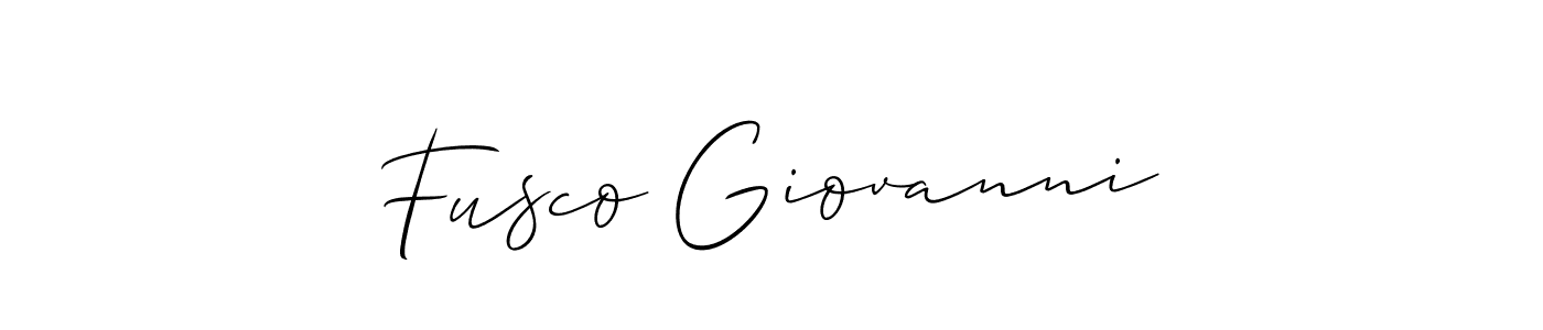 How to make Fusco Giovanni signature? Allison_Script is a professional autograph style. Create handwritten signature for Fusco Giovanni name. Fusco Giovanni signature style 2 images and pictures png