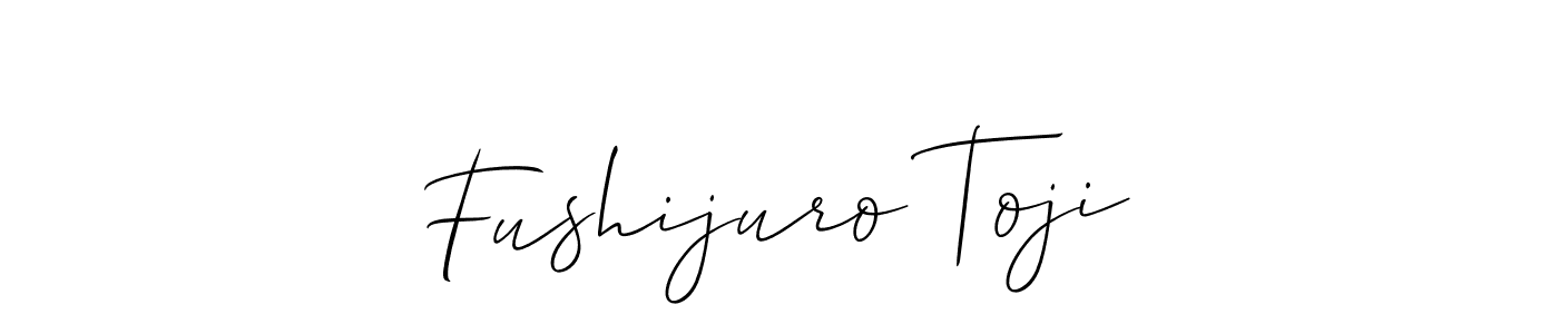 The best way (Allison_Script) to make a short signature is to pick only two or three words in your name. The name Fushijuro Toji include a total of six letters. For converting this name. Fushijuro Toji signature style 2 images and pictures png