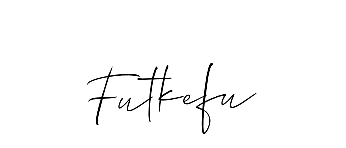 How to make Futkefu name signature. Use Allison_Script style for creating short signs online. This is the latest handwritten sign. Futkefu signature style 2 images and pictures png