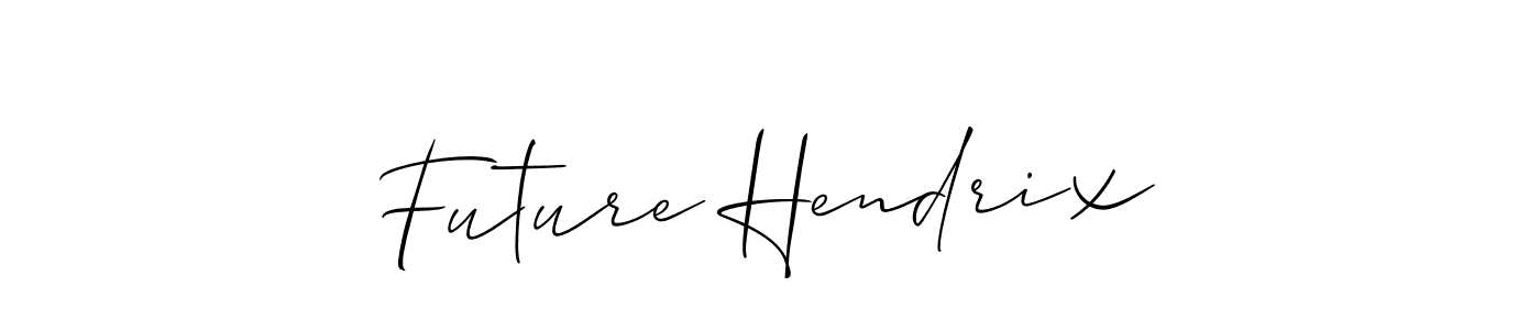 Design your own signature with our free online signature maker. With this signature software, you can create a handwritten (Allison_Script) signature for name Future Hendrix. Future Hendrix signature style 2 images and pictures png