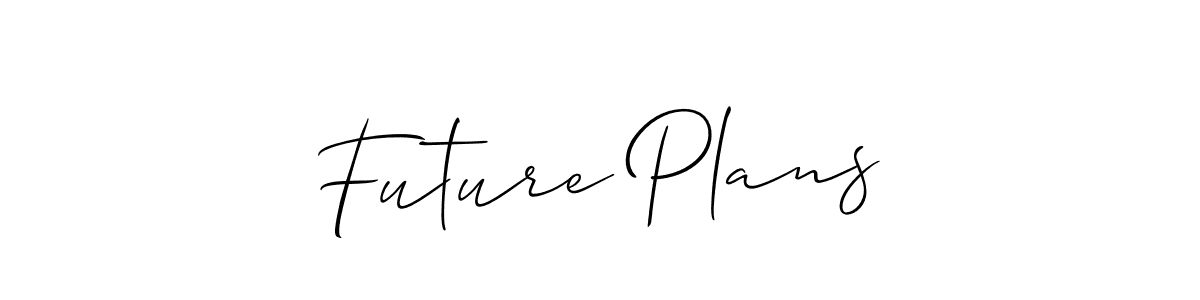 How to Draw Future Plans signature style? Allison_Script is a latest design signature styles for name Future Plans. Future Plans signature style 2 images and pictures png