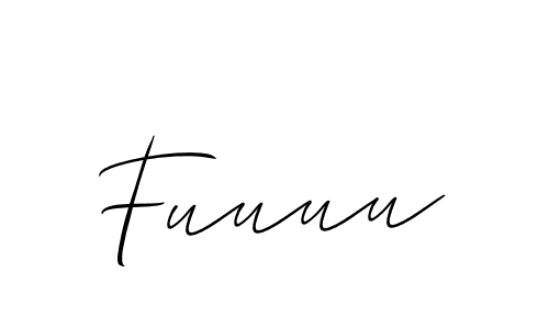 Also we have Fuuuu name is the best signature style. Create professional handwritten signature collection using Allison_Script autograph style. Fuuuu signature style 2 images and pictures png