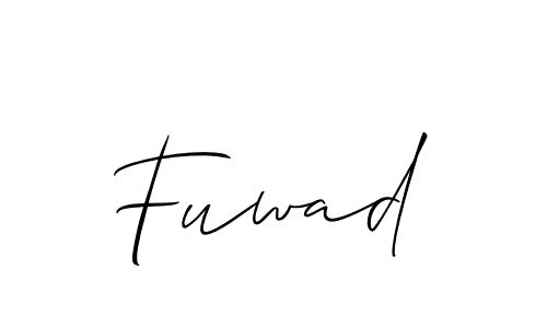 Design your own signature with our free online signature maker. With this signature software, you can create a handwritten (Allison_Script) signature for name Fuwad. Fuwad signature style 2 images and pictures png