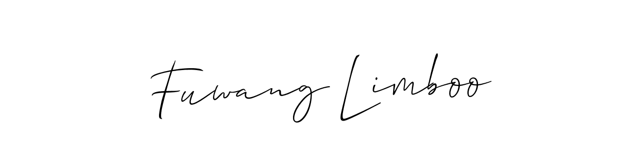 Make a short Fuwang Limboo signature style. Manage your documents anywhere anytime using Allison_Script. Create and add eSignatures, submit forms, share and send files easily. Fuwang Limboo signature style 2 images and pictures png
