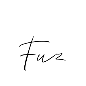 How to make Fuz name signature. Use Allison_Script style for creating short signs online. This is the latest handwritten sign. Fuz signature style 2 images and pictures png