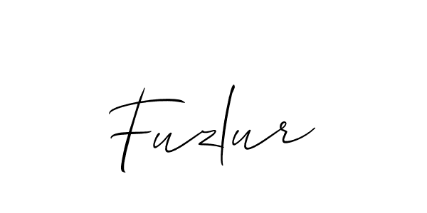 You should practise on your own different ways (Allison_Script) to write your name (Fuzlur) in signature. don't let someone else do it for you. Fuzlur signature style 2 images and pictures png