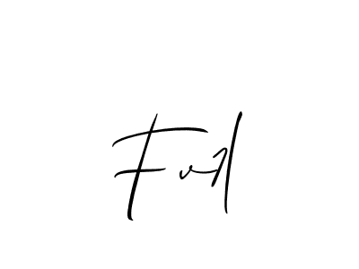 How to make Fv1l signature? Allison_Script is a professional autograph style. Create handwritten signature for Fv1l name. Fv1l signature style 2 images and pictures png