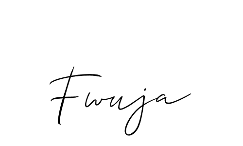 if you are searching for the best signature style for your name Fwuja. so please give up your signature search. here we have designed multiple signature styles  using Allison_Script. Fwuja signature style 2 images and pictures png