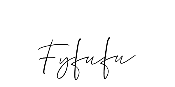 How to Draw Fyfufu signature style? Allison_Script is a latest design signature styles for name Fyfufu. Fyfufu signature style 2 images and pictures png