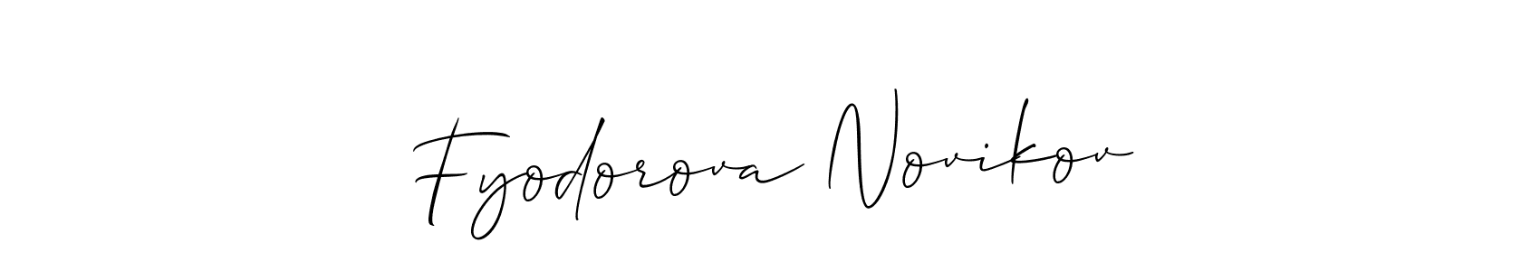 Once you've used our free online signature maker to create your best signature Allison_Script style, it's time to enjoy all of the benefits that Fyodorova Novikov name signing documents. Fyodorova Novikov signature style 2 images and pictures png