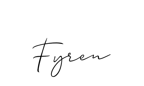 Make a short Fyren signature style. Manage your documents anywhere anytime using Allison_Script. Create and add eSignatures, submit forms, share and send files easily. Fyren signature style 2 images and pictures png