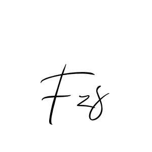 Also You can easily find your signature by using the search form. We will create Fzs name handwritten signature images for you free of cost using Allison_Script sign style. Fzs signature style 2 images and pictures png