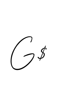 You should practise on your own different ways (Allison_Script) to write your name (G$) in signature. don't let someone else do it for you. G$ signature style 2 images and pictures png