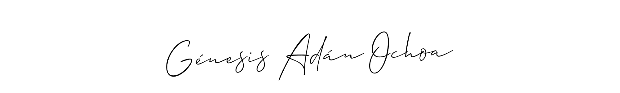 Best and Professional Signature Style for Génesis Adán Ochoa. Allison_Script Best Signature Style Collection. Génesis Adán Ochoa signature style 2 images and pictures png