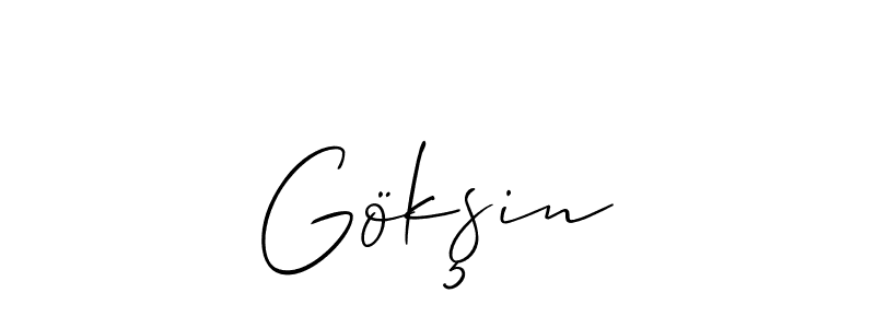 Make a beautiful signature design for name Gökşin. Use this online signature maker to create a handwritten signature for free. Gökşin signature style 2 images and pictures png