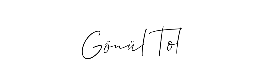 You can use this online signature creator to create a handwritten signature for the name Gönül Tol. This is the best online autograph maker. Gönül Tol signature style 2 images and pictures png