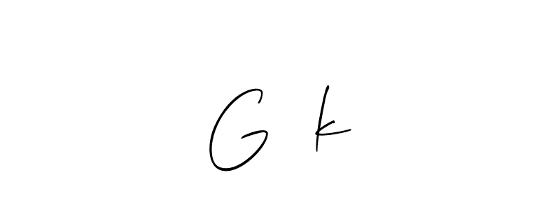 How to make G❤️k signature? Allison_Script is a professional autograph style. Create handwritten signature for G❤️k name. G❤️k signature style 2 images and pictures png