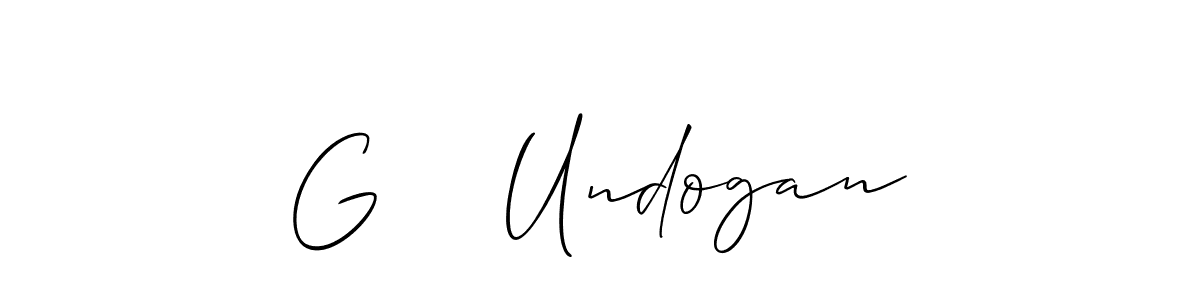 Make a beautiful signature design for name G    Undogan. Use this online signature maker to create a handwritten signature for free. G    Undogan signature style 2 images and pictures png