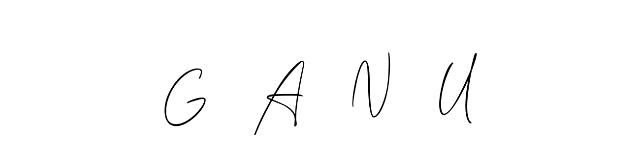 G   A   N   U stylish signature style. Best Handwritten Sign (Allison_Script) for my name. Handwritten Signature Collection Ideas for my name G   A   N   U. G   A   N   U signature style 2 images and pictures png