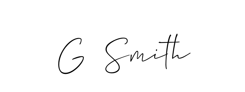Similarly Allison_Script is the best handwritten signature design. Signature creator online .You can use it as an online autograph creator for name G  Smith. G  Smith signature style 2 images and pictures png