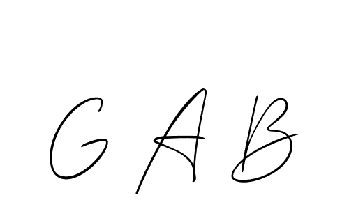 Best and Professional Signature Style for G A B. Allison_Script Best Signature Style Collection. G A B signature style 2 images and pictures png