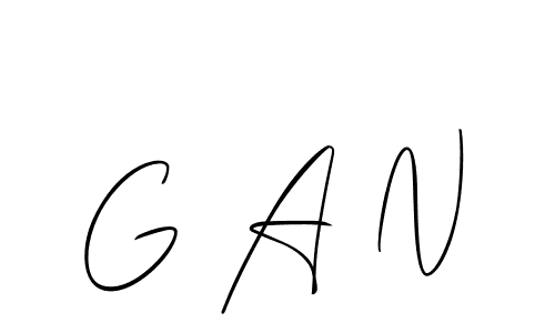 Allison_Script is a professional signature style that is perfect for those who want to add a touch of class to their signature. It is also a great choice for those who want to make their signature more unique. Get G A N name to fancy signature for free. G A N signature style 2 images and pictures png