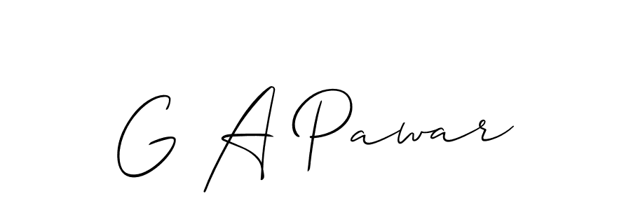 How to Draw G A Pawar signature style? Allison_Script is a latest design signature styles for name G A Pawar. G A Pawar signature style 2 images and pictures png