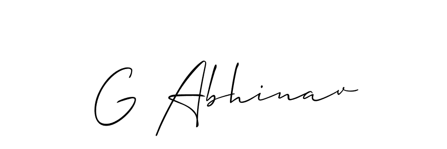 G Abhinav stylish signature style. Best Handwritten Sign (Allison_Script) for my name. Handwritten Signature Collection Ideas for my name G Abhinav. G Abhinav signature style 2 images and pictures png