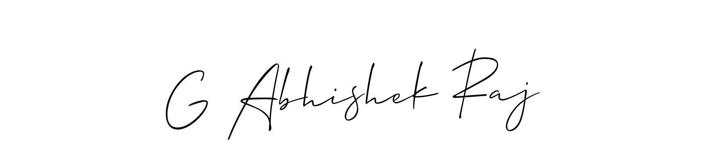Make a beautiful signature design for name G Abhishek Raj. Use this online signature maker to create a handwritten signature for free. G Abhishek Raj signature style 2 images and pictures png