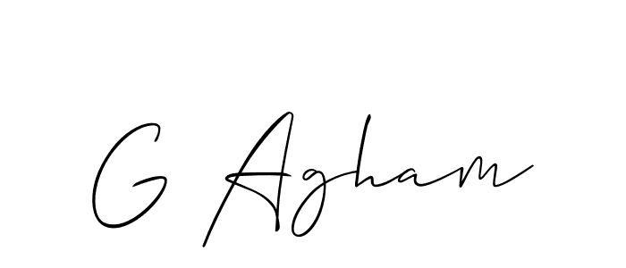 Also You can easily find your signature by using the search form. We will create G Agham name handwritten signature images for you free of cost using Allison_Script sign style. G Agham signature style 2 images and pictures png