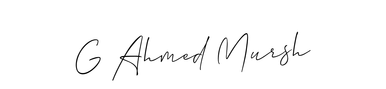 Best and Professional Signature Style for G Ahmed Mursh. Allison_Script Best Signature Style Collection. G Ahmed Mursh signature style 2 images and pictures png