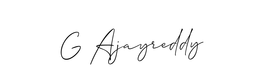 Make a beautiful signature design for name G Ajayreddy. Use this online signature maker to create a handwritten signature for free. G Ajayreddy signature style 2 images and pictures png