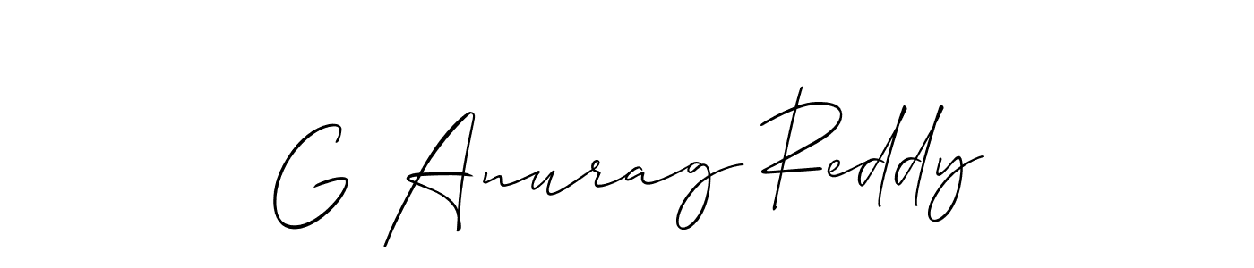 if you are searching for the best signature style for your name G Anurag Reddy. so please give up your signature search. here we have designed multiple signature styles  using Allison_Script. G Anurag Reddy signature style 2 images and pictures png