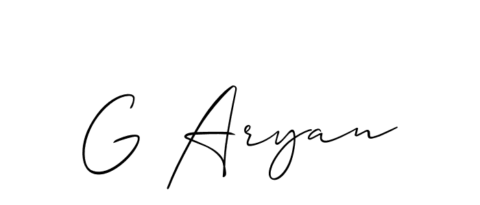You can use this online signature creator to create a handwritten signature for the name G Aryan. This is the best online autograph maker. G Aryan signature style 2 images and pictures png