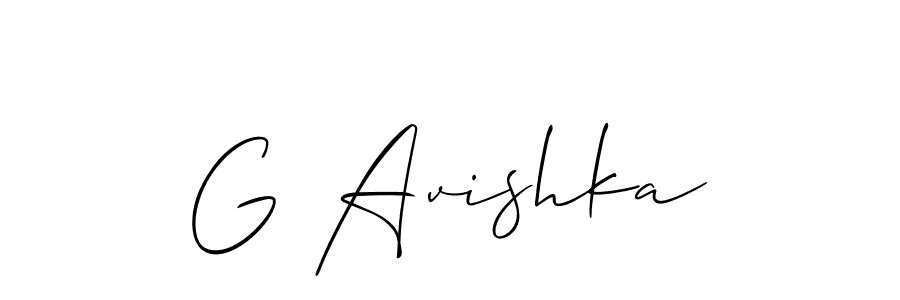 Similarly Allison_Script is the best handwritten signature design. Signature creator online .You can use it as an online autograph creator for name G Avishka. G Avishka signature style 2 images and pictures png