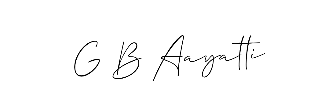 Allison_Script is a professional signature style that is perfect for those who want to add a touch of class to their signature. It is also a great choice for those who want to make their signature more unique. Get G B Aayatti name to fancy signature for free. G B Aayatti signature style 2 images and pictures png