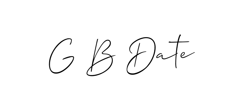 You should practise on your own different ways (Allison_Script) to write your name (G B Date) in signature. don't let someone else do it for you. G B Date signature style 2 images and pictures png