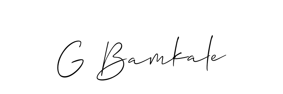 You can use this online signature creator to create a handwritten signature for the name G Bamkale. This is the best online autograph maker. G Bamkale signature style 2 images and pictures png