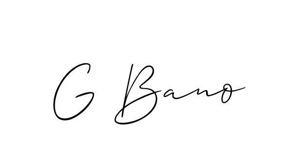 See photos of G Bano official signature by Spectra . Check more albums & portfolios. Read reviews & check more about Allison_Script font. G Bano signature style 2 images and pictures png