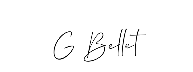 Best and Professional Signature Style for G Bellet. Allison_Script Best Signature Style Collection. G Bellet signature style 2 images and pictures png
