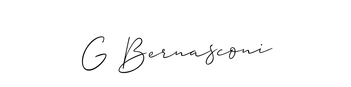 You should practise on your own different ways (Allison_Script) to write your name (G Bernasconi) in signature. don't let someone else do it for you. G Bernasconi signature style 2 images and pictures png