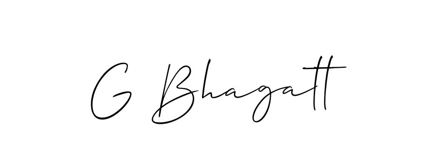 Make a short G Bhagatt signature style. Manage your documents anywhere anytime using Allison_Script. Create and add eSignatures, submit forms, share and send files easily. G Bhagatt signature style 2 images and pictures png