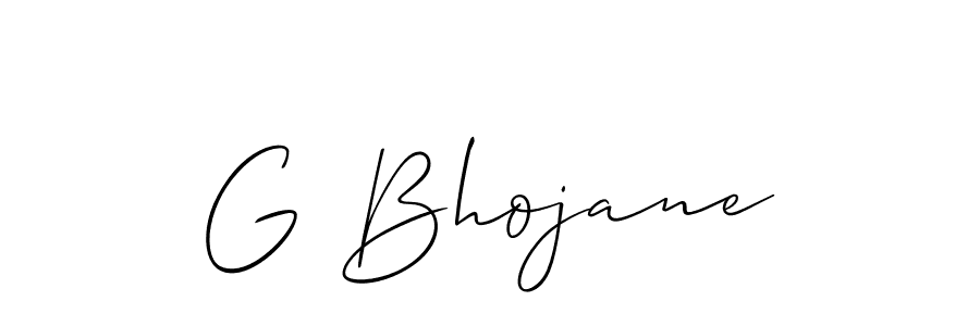 You should practise on your own different ways (Allison_Script) to write your name (G Bhojane) in signature. don't let someone else do it for you. G Bhojane signature style 2 images and pictures png
