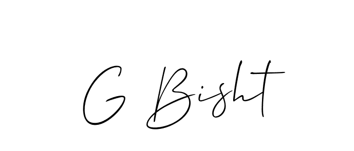 G Bisht stylish signature style. Best Handwritten Sign (Allison_Script) for my name. Handwritten Signature Collection Ideas for my name G Bisht. G Bisht signature style 2 images and pictures png